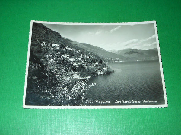 Cartolina Lago Maggiore - San Bartolomeo Valmara 1945 ca
