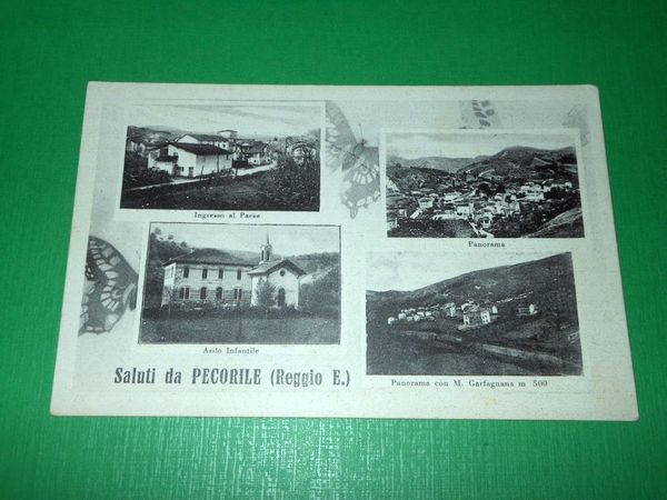 Cartolina Saluti da Pecorile ( Reggio Emilia ) - Vedute …