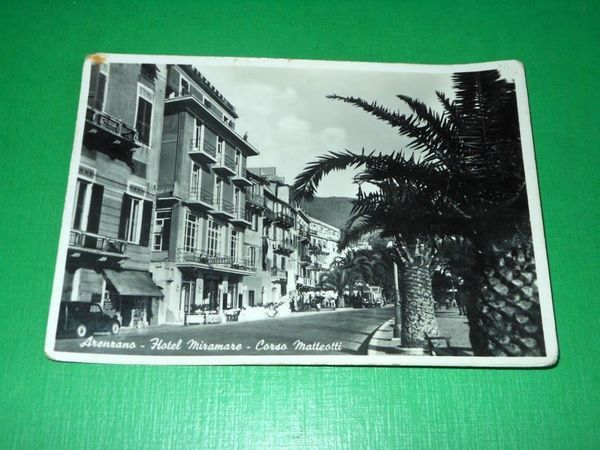 Cartolina Arenzano - Hotel Miramare - Corso Matteotti 1950 ca