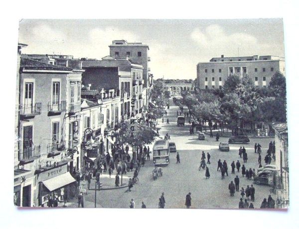 Cartolina Foggia - Piazza Lanza 1958