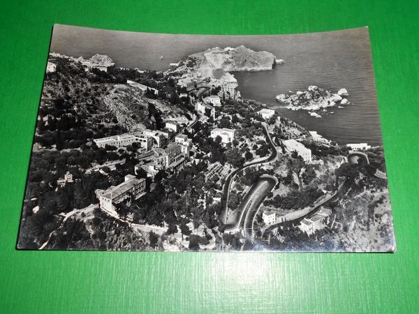 Cartolina Taormina - Veduta aerea 1957