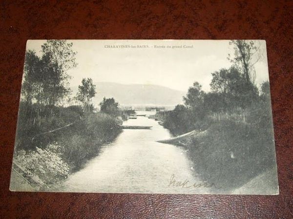 Cartolina Charavines les Bains Entrée Grand Canal 1906