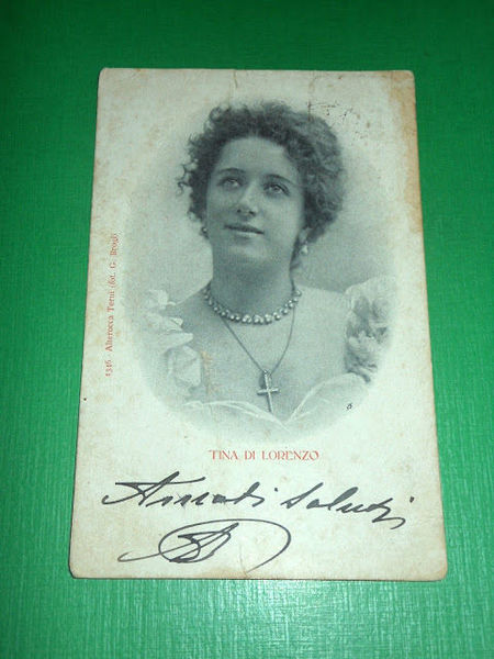 Cartolina Teatro Spettacolo - Attrice Tina Di Lorenzo 1901