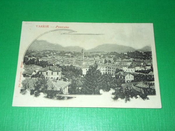 Cartolina Varese - Panorama 1910 ca