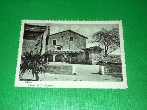 Cartolina Assisi - Chiesa di S. Damiano 1940 ca