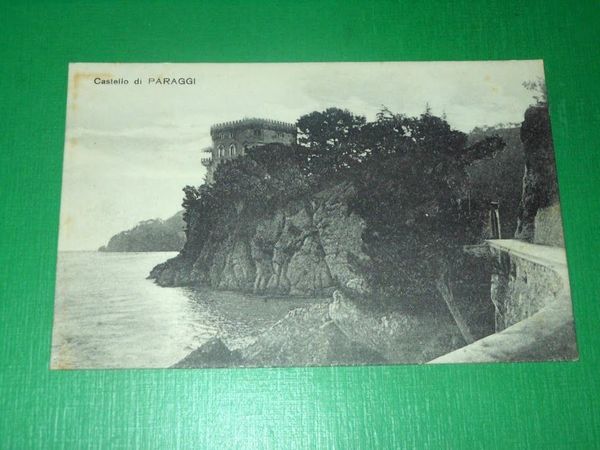 Cartolina Castello di Paraggi - Veduta 1915 ca