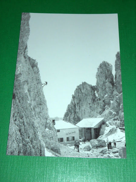 Cartolina Dolomiti - Rifugio Toni Demetz - Forcella Sassolungo 1960