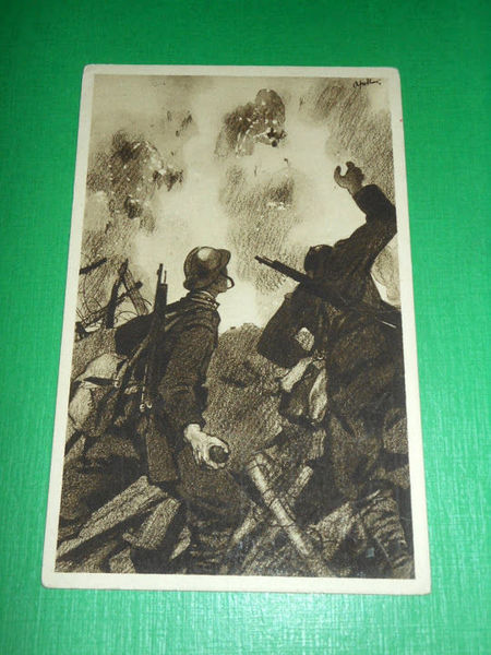 Cartolina Militaria WWI X° Annuale della Vittoria - Illustratore Apolloni …