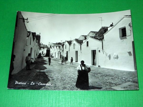 Cartolina Pisticci ( Matera ) - Le Casedde 1966