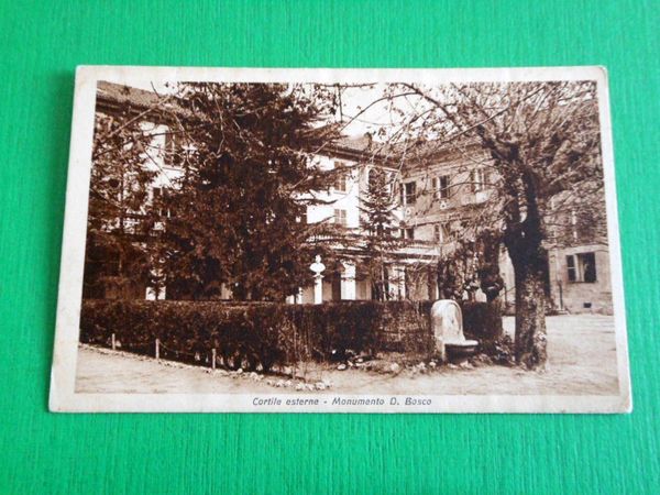 Cartolina Monumento Don Bosco - Cortile esterno 1936