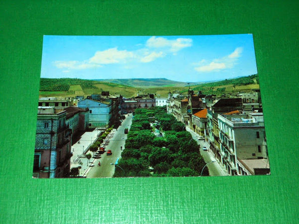 Cartolina Gravina ( Bari ) - Panorama e Villa Comunale …