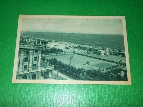 Cartolina Riccione - Tennis, Piazzale e la Sede del Club …