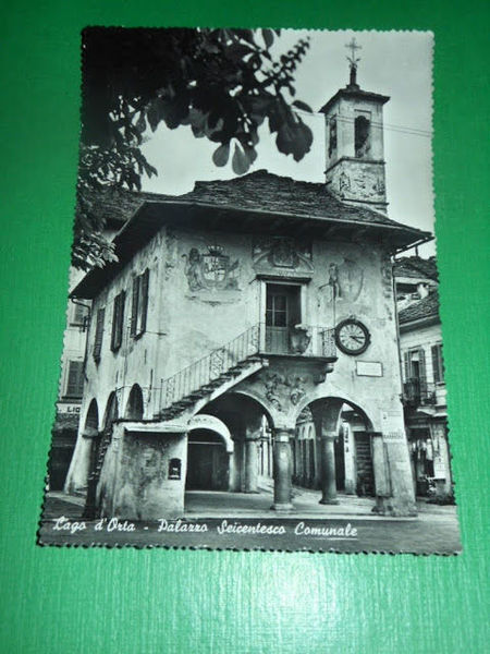 Cartolina Lago d' Orta - Orta San Giulio - Palazzo …