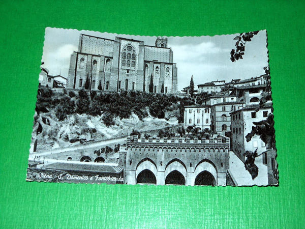 Cartolina Siena - S. Domenico e Fontebranda 1953