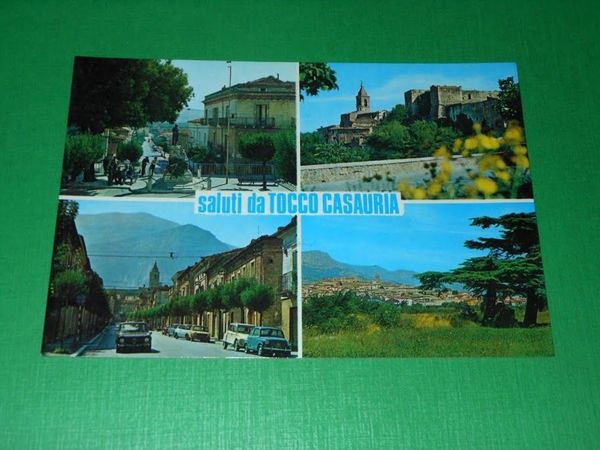 Cartolina Saluti da Tocco Casauria - Vedute diverse 1983