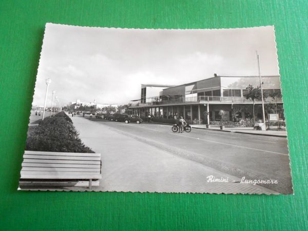 Cartolina Rimini - Lungomare 1950 ca