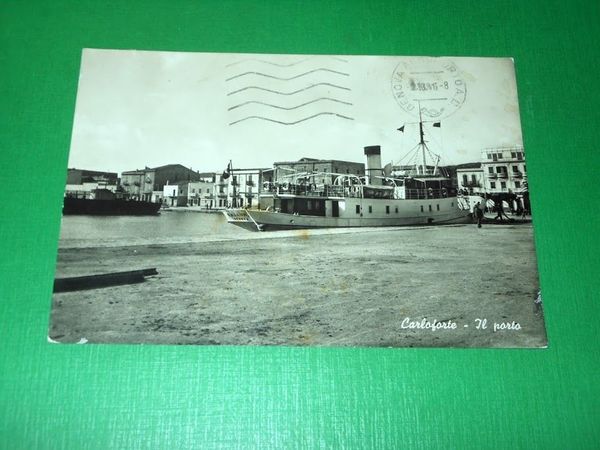 Cartolina Carloforte - Il Porto 1986