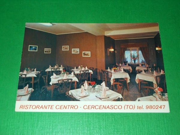 Cartolina Cercenasco ( Torino ) - Ristorante Centro 1970 ca