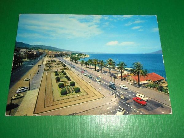 Cartolina Messina - Lungomare 1966