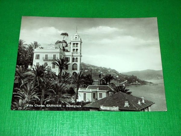 Cartolina Bordighera - Villa Charles Garnier 1959