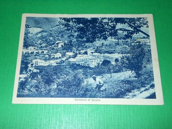 Cartolina Santuario di Savona - Panorama 1945
