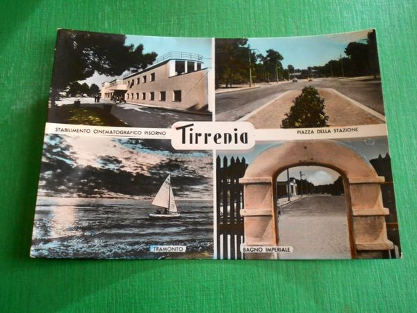 Cartolina Tirrenia ( Pisa ) - Vedute diverse 1955