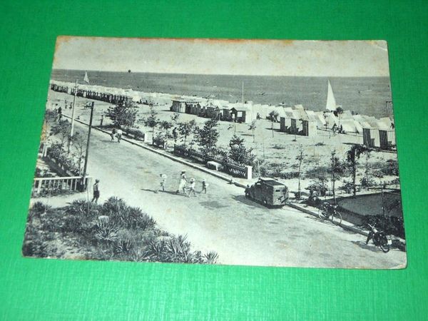 Cartolina Igea Marina - Lungomare 1954