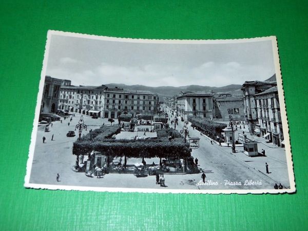 Cartolina Avellino - Piazza Libertà 1954