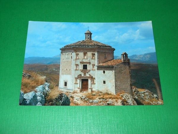 Cartolina Rocca Calascio ( L'Aquila ) - Chiesa Madonna della …