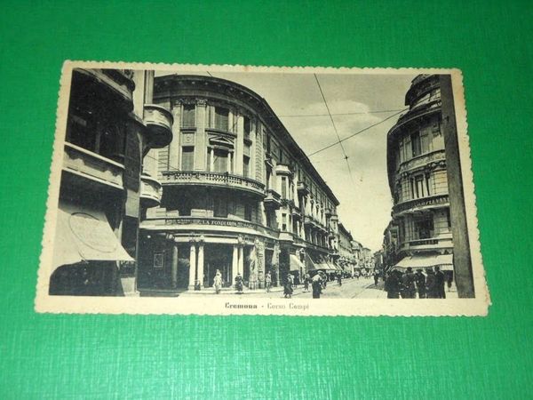 Cartolina Cremona - Corso Campi 1948