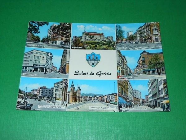 Cartolina Saluti da Gorizia - Vedute diverse 1960 ca