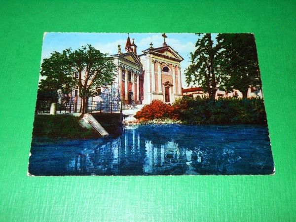 Cartolina Zevio - La Chiesa 1957