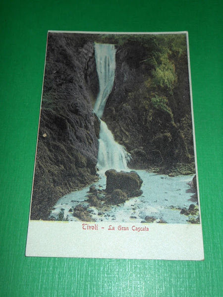 Cartolina Tivoli - La Gran Cascata 1900 ca