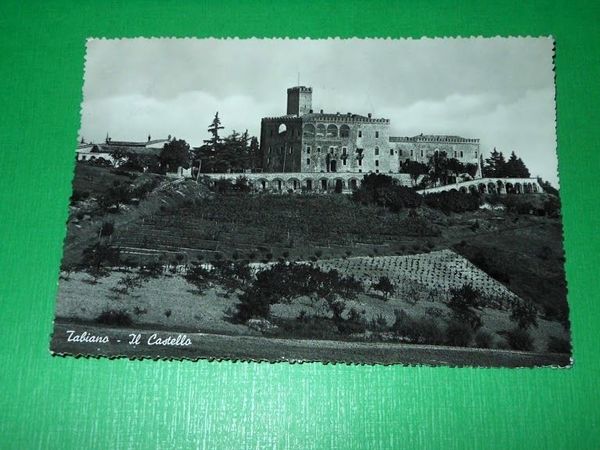 Cartolina Tabiano - Il Castello 1953