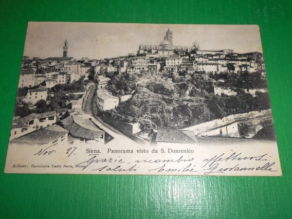 Cartolina Siena - Panorama visto da S. Domenico 1900 ca