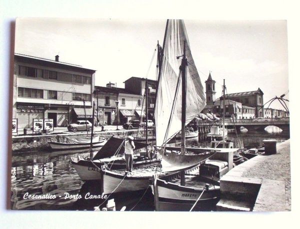 Cartolina Cesenatico - Porto Canale 1965