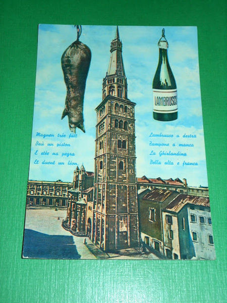 Cartolina Modena - Torre Ghirlandina 1960