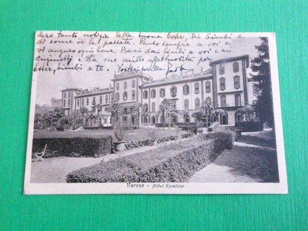 Cartolina Varese - Hotel Excelsior 1927