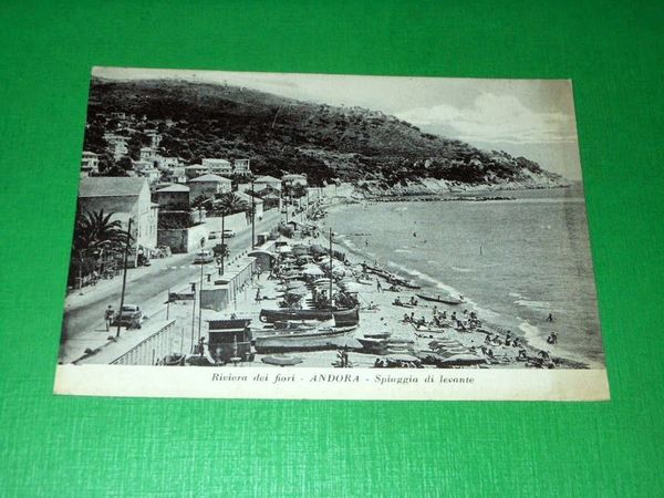 Cartolina Riviera dei Fiori - Andora - Spiaggia di levante …