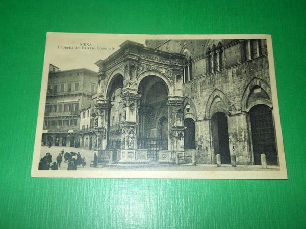 Cartolina Siena - Cappella del Palazzo Comunale 1935 ca