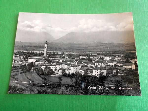 Cartolina Lentiai - Panorama 1960 ca.