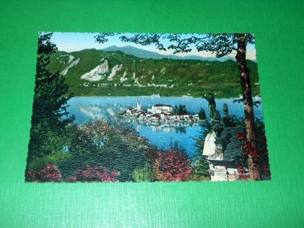 Cartolina Lago d'Orta - Isola S. Giulio vista dal S. …