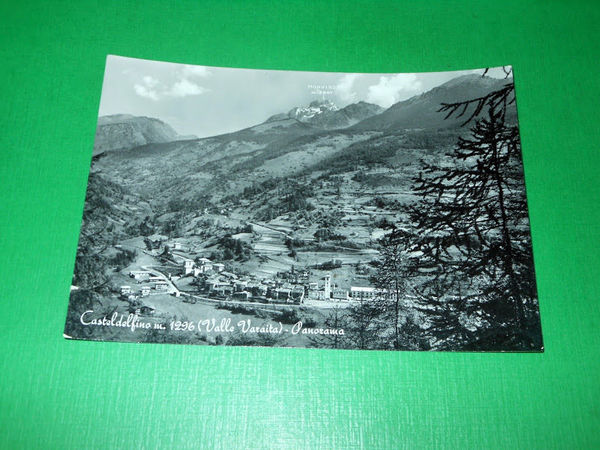 Cartolina Casteldelfino ( Valle Varaita ) - Panorama 1959