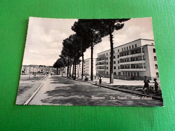 Cartolina Benevento - Via Napoli - Rione Libertà 1960 ca