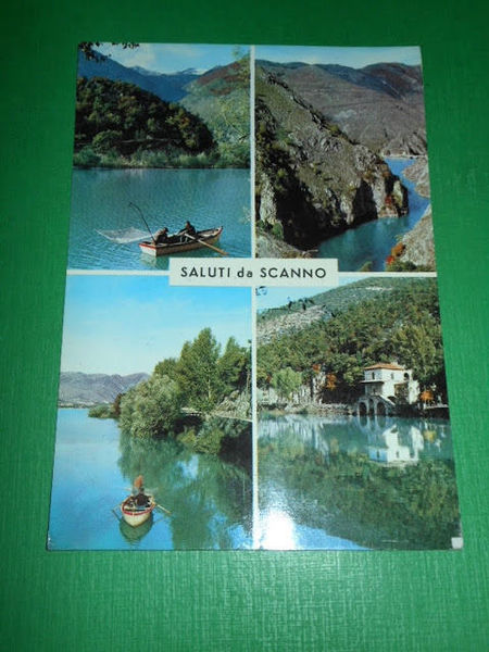 Cartolina Saluti da Scanno - Vedute diverse 1966