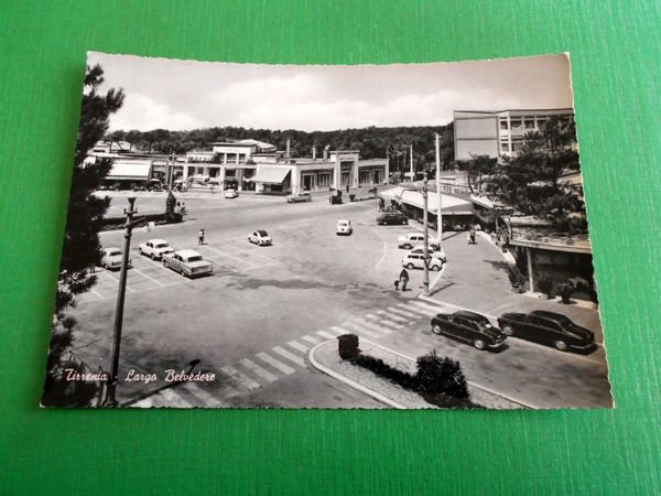 Cartolina Tirrenia - Largo Belvedere 1960 ca