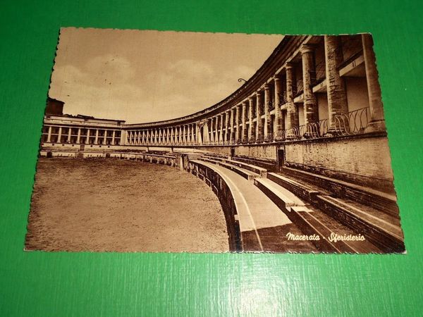 Cartolina Macerata - Sferisterio 1955