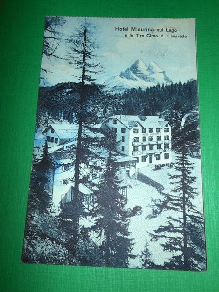 Cartolina Hotel Misurina sul Lago e le Tre Cime di …