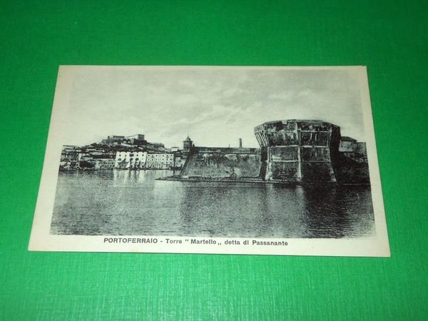 Cartolina Portoferraio - Torre Martello detta di Passanante 1930 ca