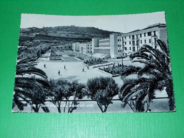 Cartolina Gaeta - Nuovi edifici nella cornice del verde 1954